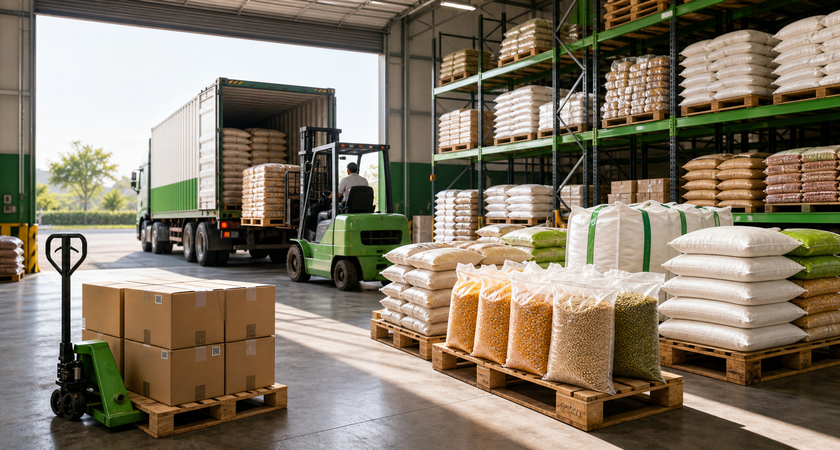 Bulk agro product distribution and logistics coordination